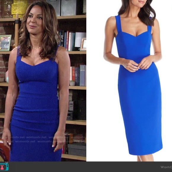 Dress the Population Dresses & Skirts - Dress the Population, Nicole Royal Blue Sweetheart Dress, XS
